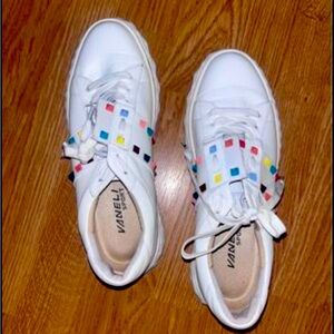 Vaneli brand Italian leather sneakers.